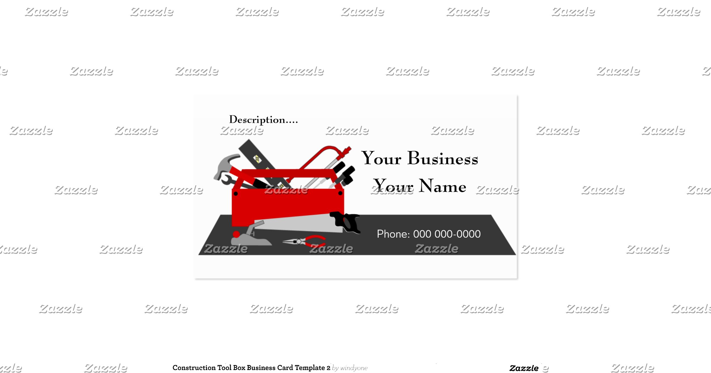 construction tool box business card template 2