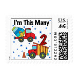 Construction Vehicles 2nd Birthday Gifts postage