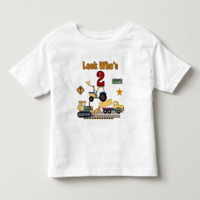 Construction Vehicles 2nd Birthday T Shirts