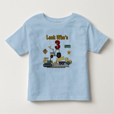 Construction Vehicles 3rd Birthday Tshirts