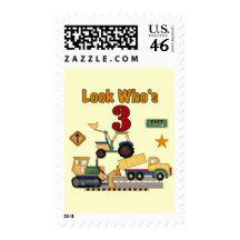 Construction Vehicles 3rd Birthday Tshirts Postage