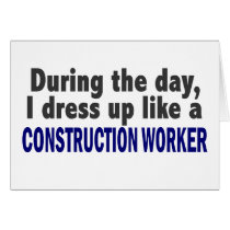 Construction Worker During The Day cards