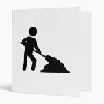 Construction worker vinyl binders