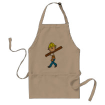 Construction Worker with Lumber Apron by stick_figures Construction Worker with Lumber Apron