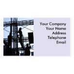 Construction Workers on Scaffolding business cards