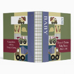 Construction Zone Baby Photo Album Vinyl Binder