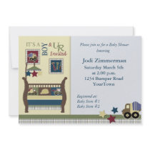 Construction Zone Baby Shower Invitation