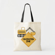 Construction Zone Tshirts and Gifts Canvas Bag
