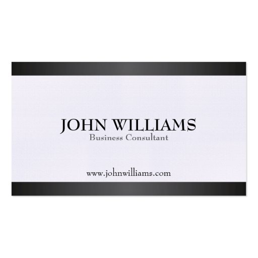 Consultant - Business Cards (front side)