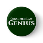 Consumer Law Genius Gifts Pin