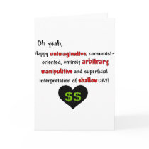 Consumerist Anti-Valentine cards by jadeddesigns Consumerist Anti-Valentine cards