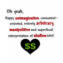 Consumerist Anti-Valentine t-shirts by jadeddesigns Consumerist Anti-Valentine t-shirts