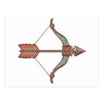 Contactor/Sagittarius symbol postcards