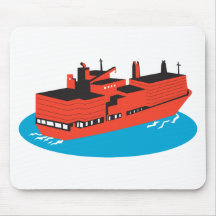 container cargo ship retro mouse pads