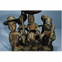 Container for divining equipment, Yoruba people, N Cut Outs