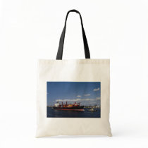 Container ship, Antwerp port, Belgium Canvas Bag