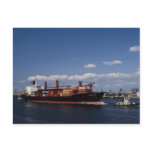 Container ship, Antwerp port, Belgium postcards