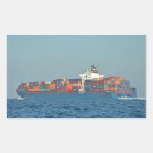 Container Ship APL CHILE Rectangle Sticker