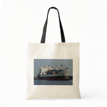 Container ship arriving at Tilbury docks, England Canvas Bags