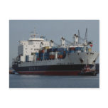 Container ship arriving at Tilbury docks, England Postcard