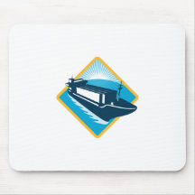 container ship diamond retro mousepads