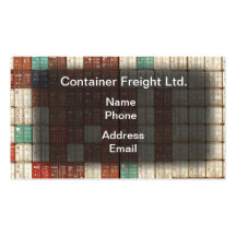 Container Shipping and Freight Business Card Templates