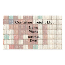 Container Shipping and Freight Business Card Templates
