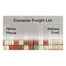 Container Shipping and Freight Business Card Templates