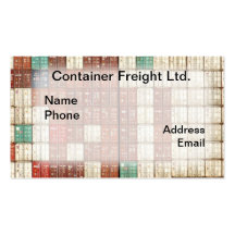 Container Shipping and Freight Business Card Template