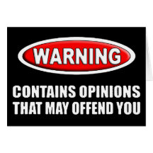Contains Opinions That May Offend You Cards