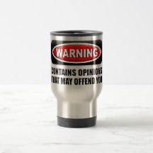 Contains Opinions That May Offend You Mug