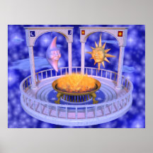 "Contemplate The Fire" Print