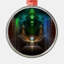 Contemplating Oz Fractal Art Premium Ornament