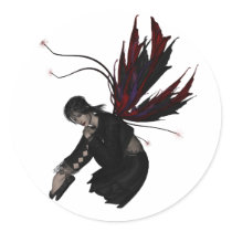 Contemplation Faery Sticker by KRWDesigns Contemplation Faery Sticker