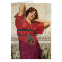 Contemplation Oil Painting Card