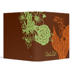 Contempo (Cinnamon) Wedding Planner/Ring Binder binder