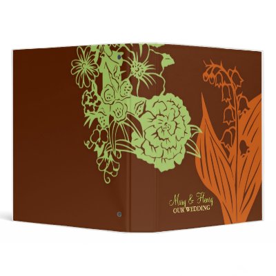Contempo Floral (Cinnamon / Mint Green) Binders