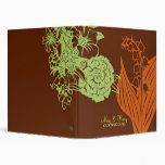 Contempo Floral (Cinnamon  / Mint Green) binders