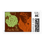 Contempo Floral (Cinnamon / Mint) Save the Date stamps