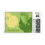 Contempo Floral (Cucumber / Cream) Save the Date postage