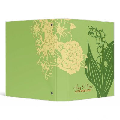 Contempo Floral (Cucumber / Cream) Vinyl Binder