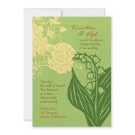 Contempo Floral (Cucumber) Invitation invitation