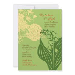 Contempo Floral (Cucumber) Invitation invitation