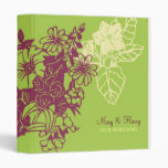 Contempo Floral (Leaf / Lavender) Wedding binders