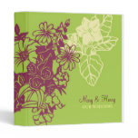 Contempo Floral (Leaf / Lavender) Wedding Binders