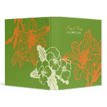 Contempo Floral (Pumpkin / Green) binders