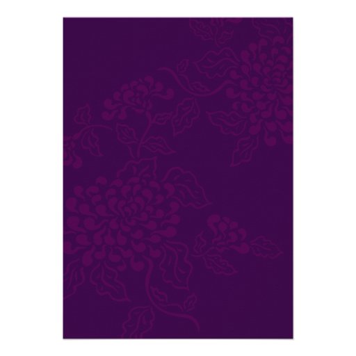 Contempo Floral (Purple / Chartreuse) v.2 Custom Announcement