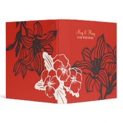 Contempo (Red) Wedding Planner/Ring Binder binder