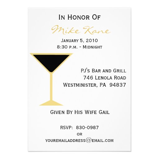 Contemporary 50th Birthday Party Invitations