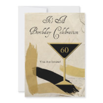 Contemporary 60th Birthday Party Invitations